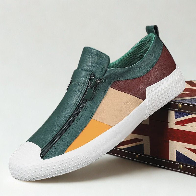 Genuine Leather Classic Trainers