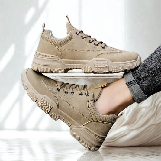 Volcan Cushioned Faux Suede Trainers