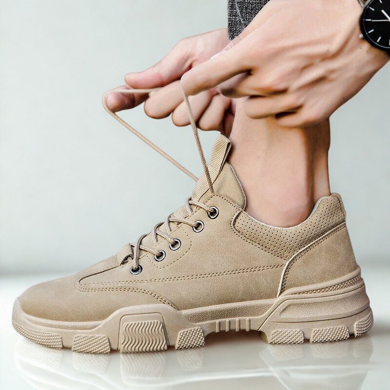 Volcan Cushioned Faux Suede Trainers