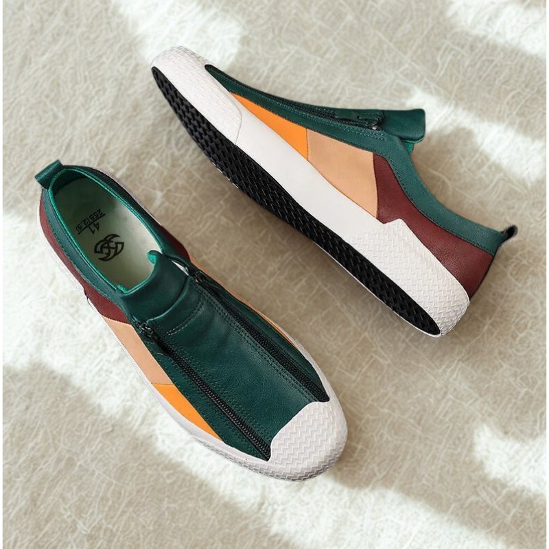 Genuine Leather Classic Trainers