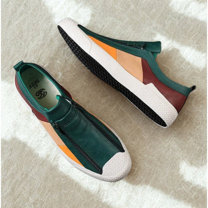Genuine Leather Classic Trainers